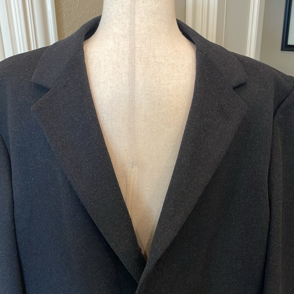 Jos. A. Bank Wool Blend Topcoat Black 40 Short - Picture 4 of 11